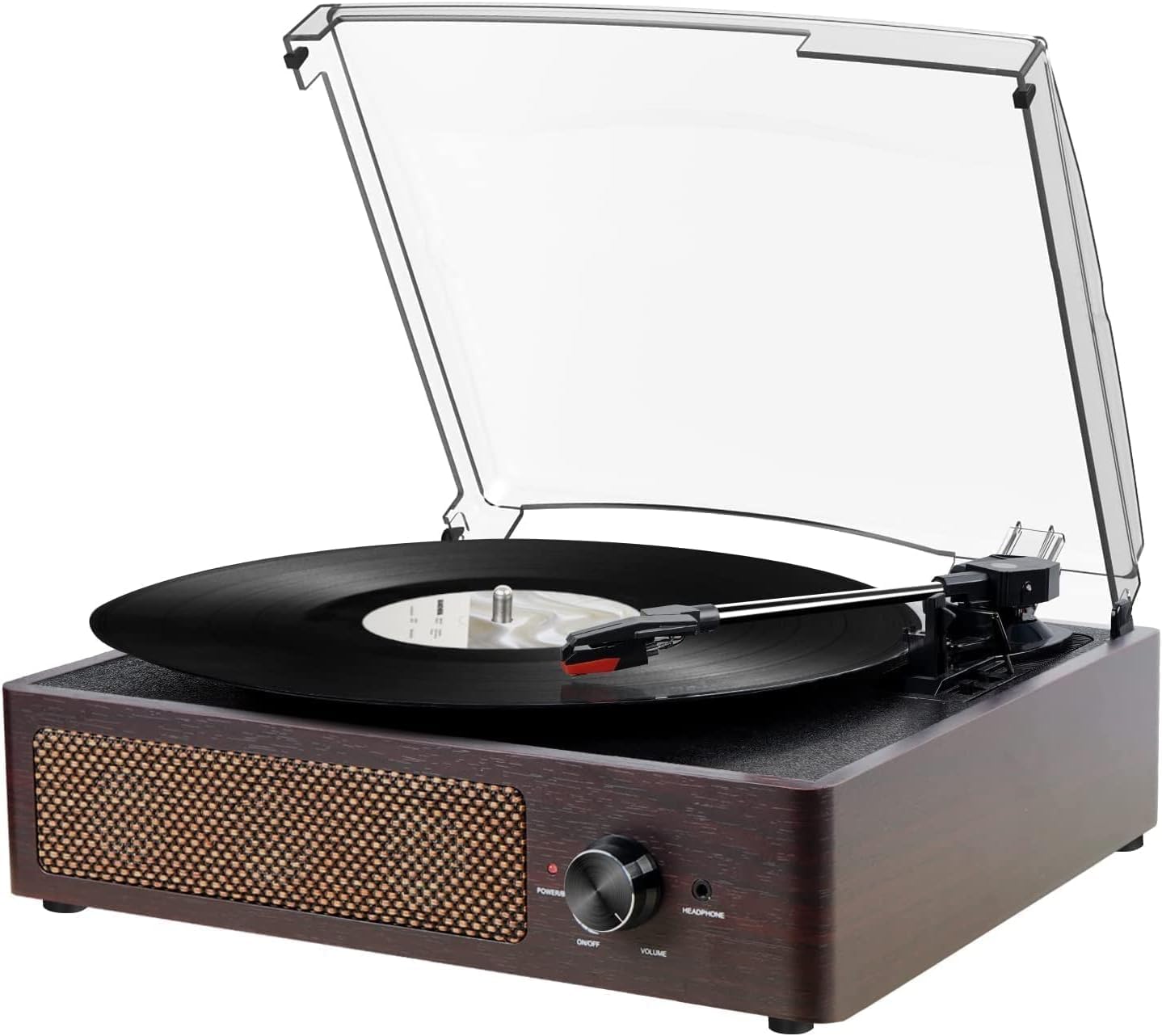 Vinyl Record Player Turntable with Built-in Bluetooth