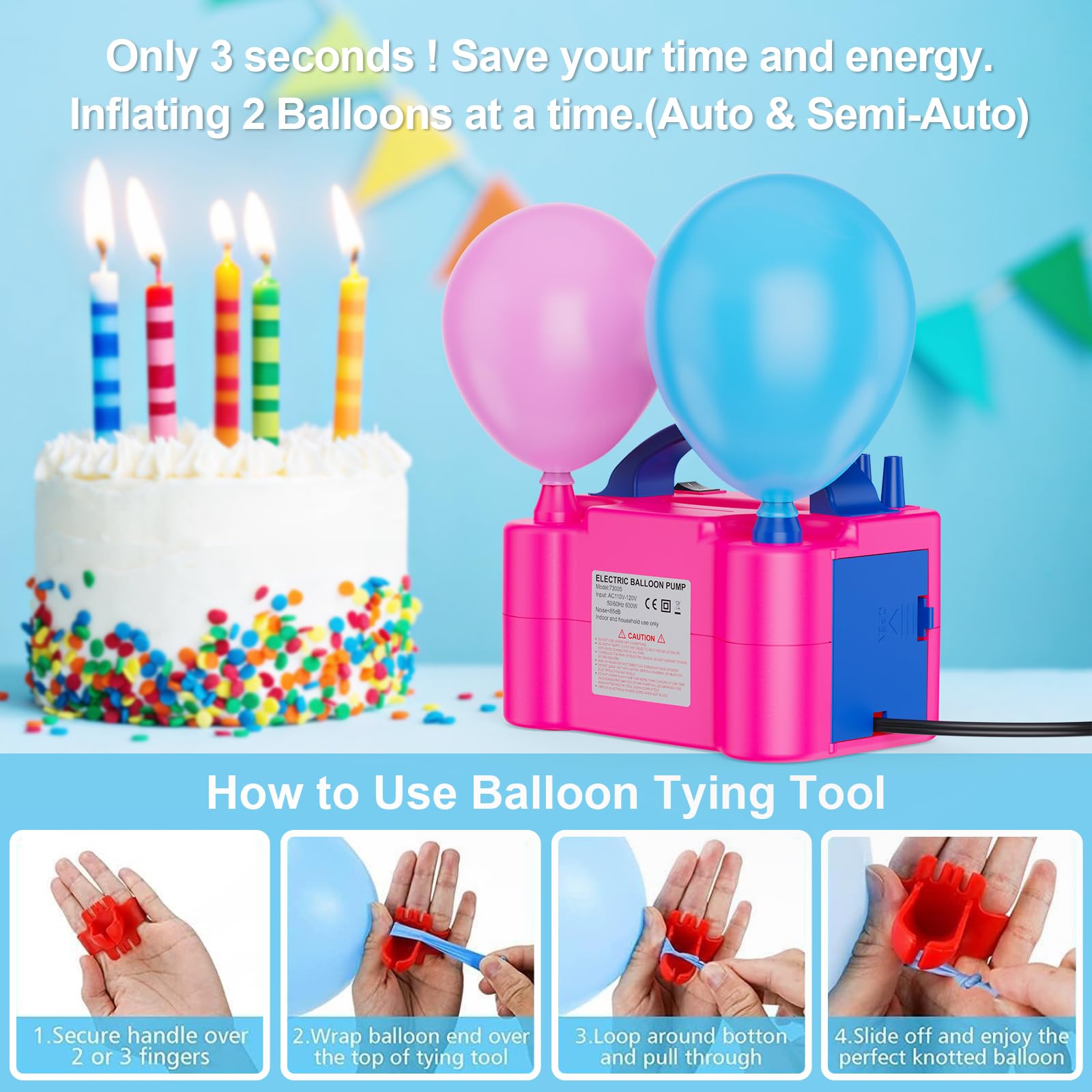 Electric Air Balloon Pump