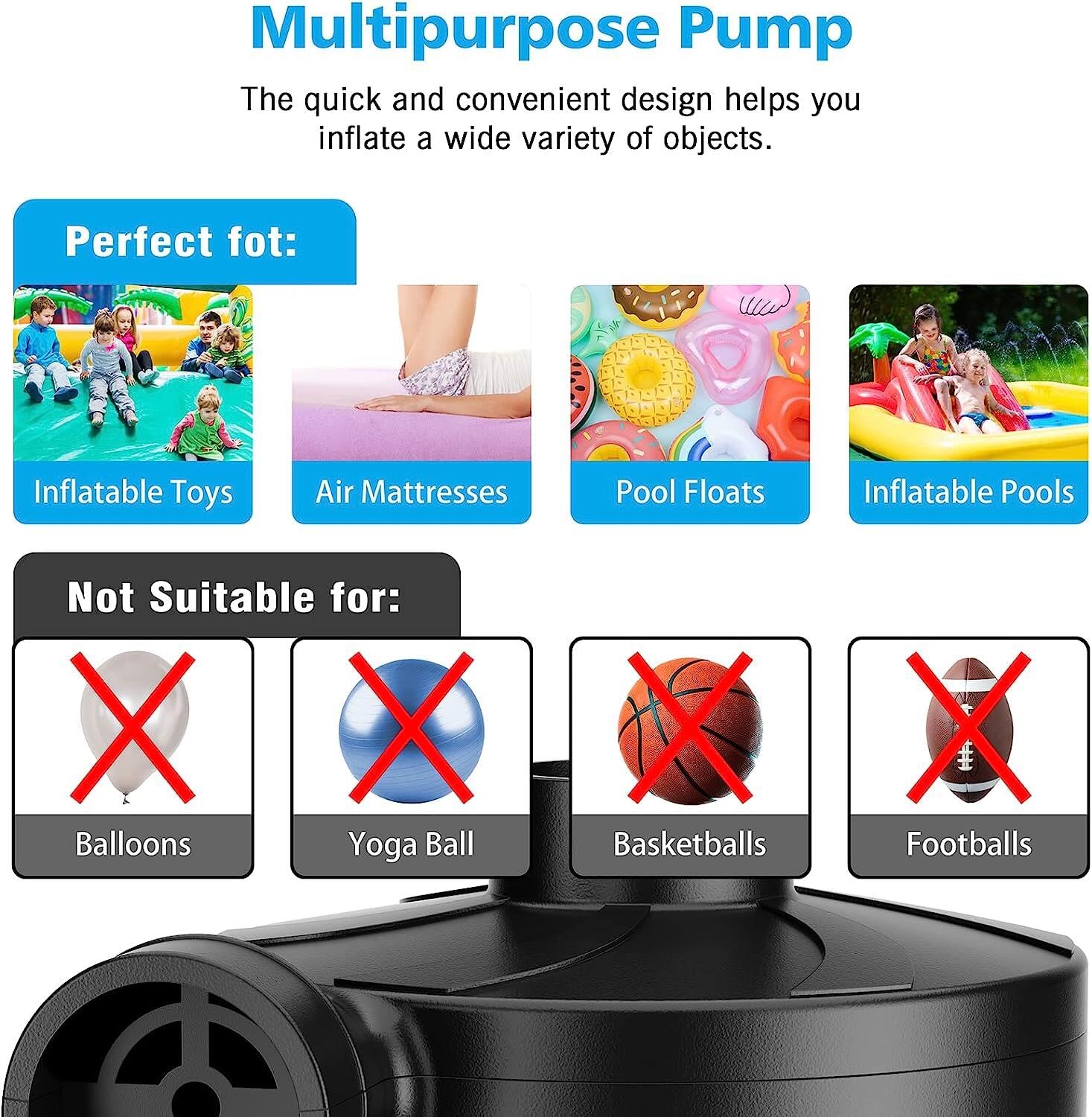 Electric Air Pump for Inflatables