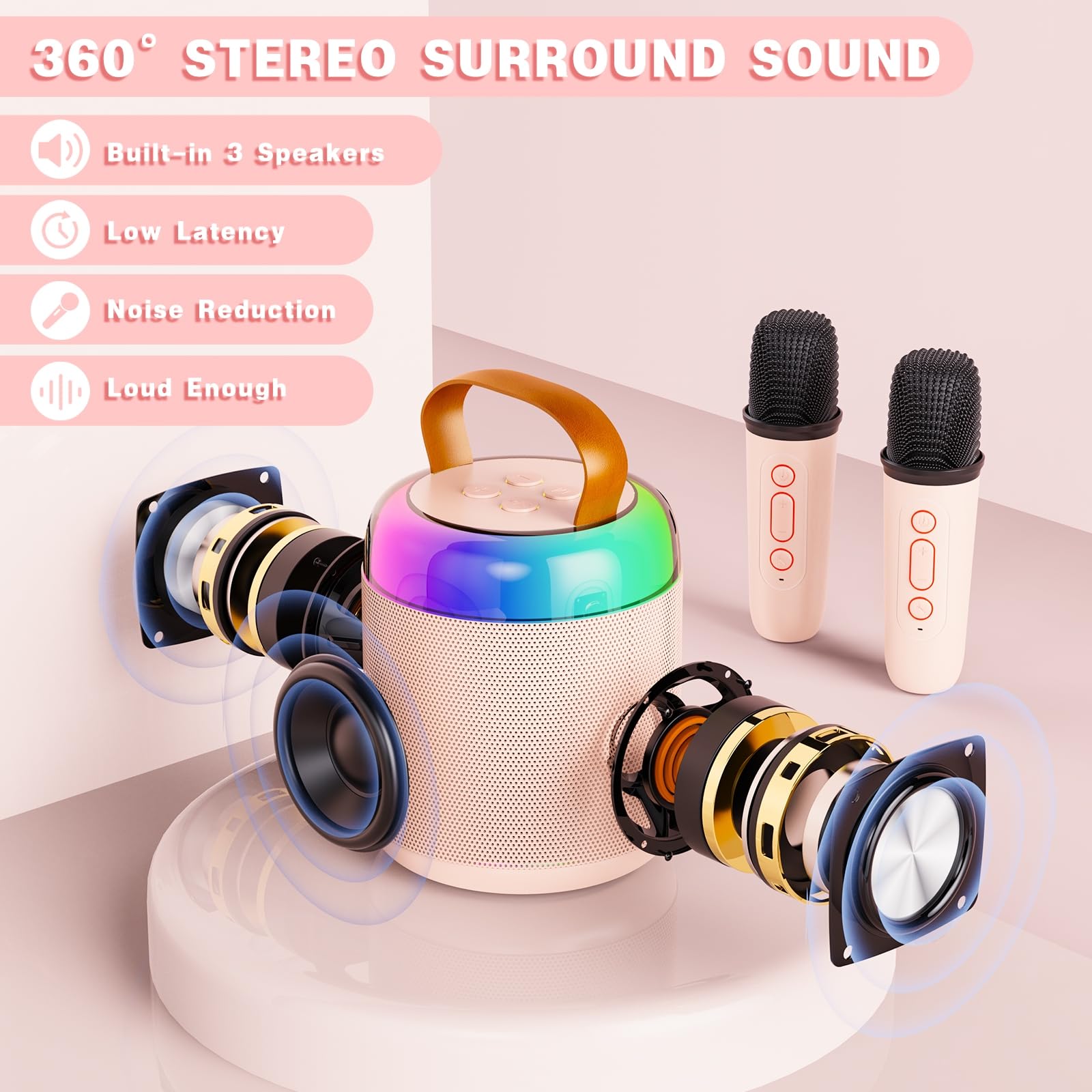 Mini Karaoke Machine for Kids Adults